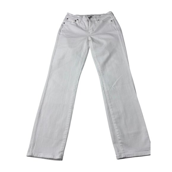 J.Crew Womens 9" Vintage Slim Straight White Jeans Size 25 - Picture 1 of 13